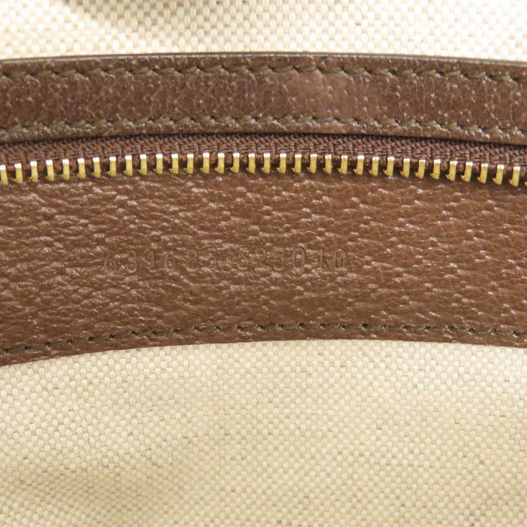 GUCCI Tote Bag 631685 canvas Brown Offdia GG Medium Women Used Authentic