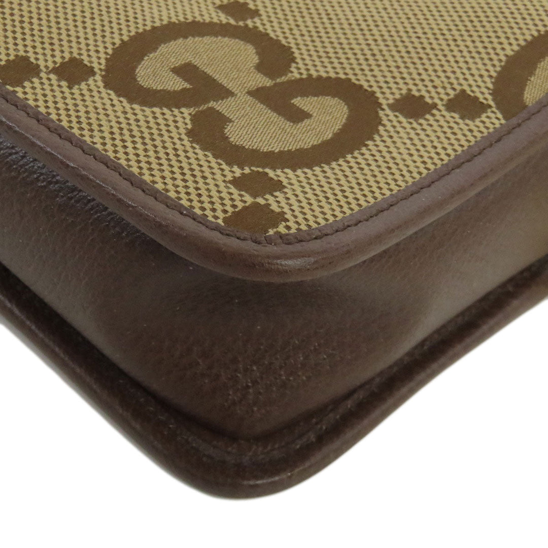 GUCCI Shoulder Bag 696075 canvas Brown Jumbo GG mini bag