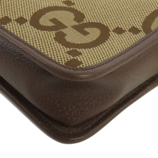 GUCCI Shoulder Bag 696075 canvas Brown Jumbo GG mini bag