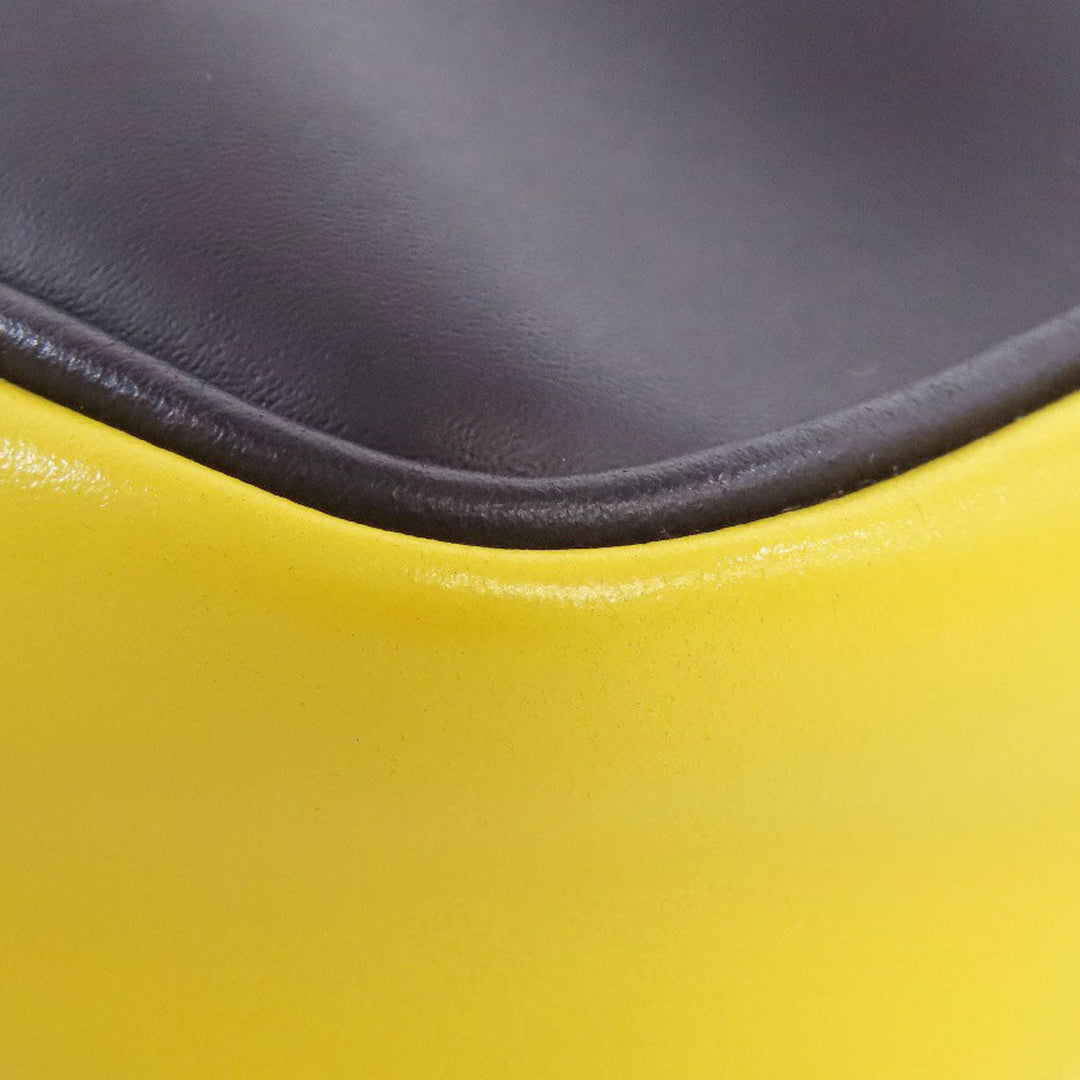 FENDI Sling bag PVC , Calfskin black Zucca Pattern Women Used Authentic