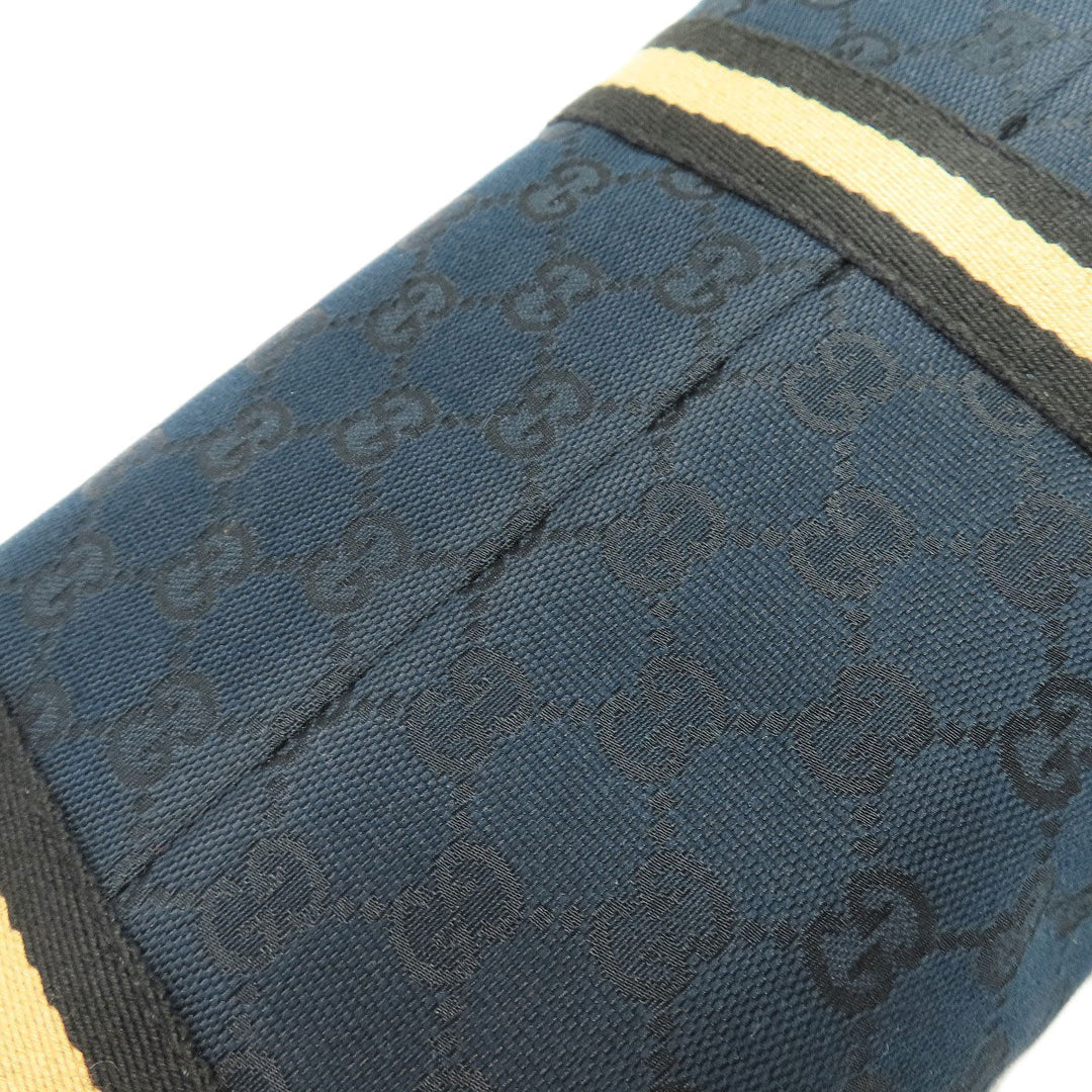 GUCCI Tote Bag 137396 canvas black GG Women Used Authentic