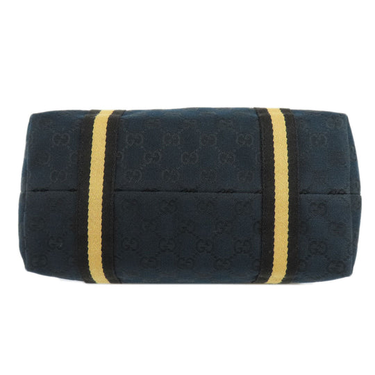 GUCCI Tote Bag 137396 canvas black GG Women Used Authentic