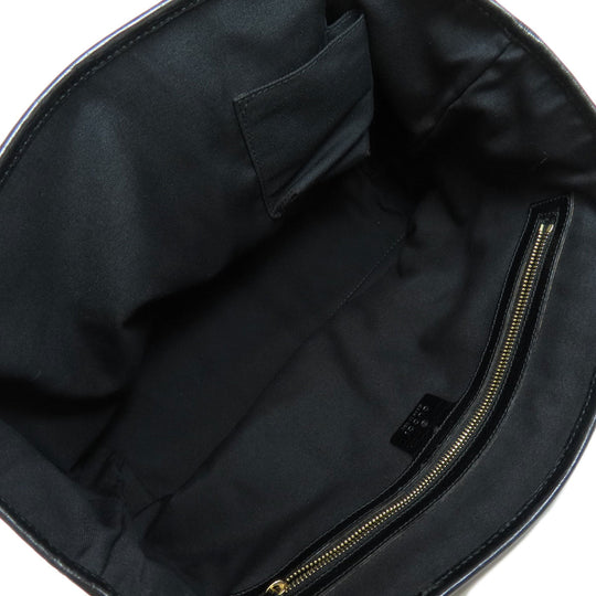 GUCCI Tote Bag 137396 canvas black GG Women Used Authentic
