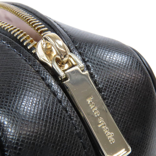 Kate Spade Shoulder Bag PVC black logo Women Used Authentic