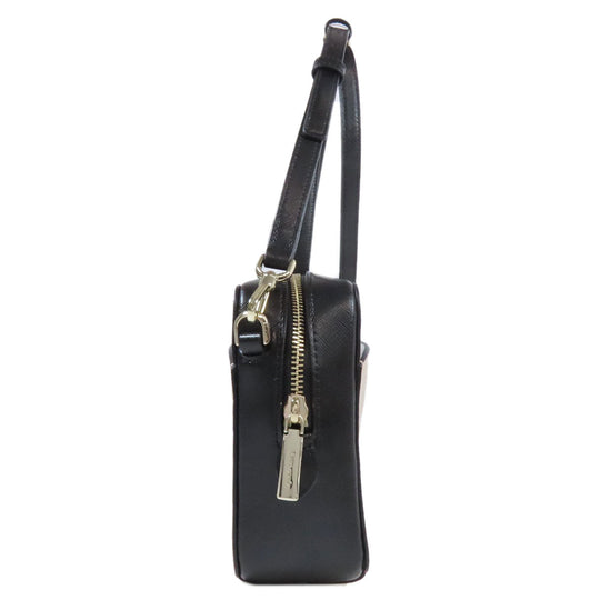 Kate Spade Shoulder Bag PVC black logo Women Used Authentic