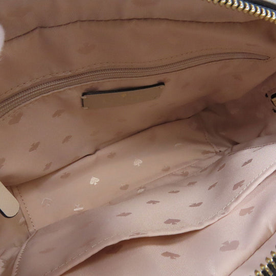 Kate Spade Shoulder Bag PVC black logo Women Used Authentic