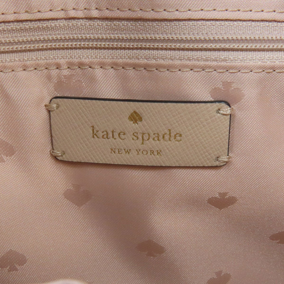 Kate Spade Shoulder Bag PVC black logo Women Used Authentic