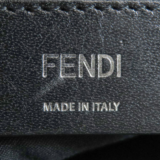 FENDI Shoulder Bag PVC, Leather gray Diagonal Camera Case Women Used Authentic