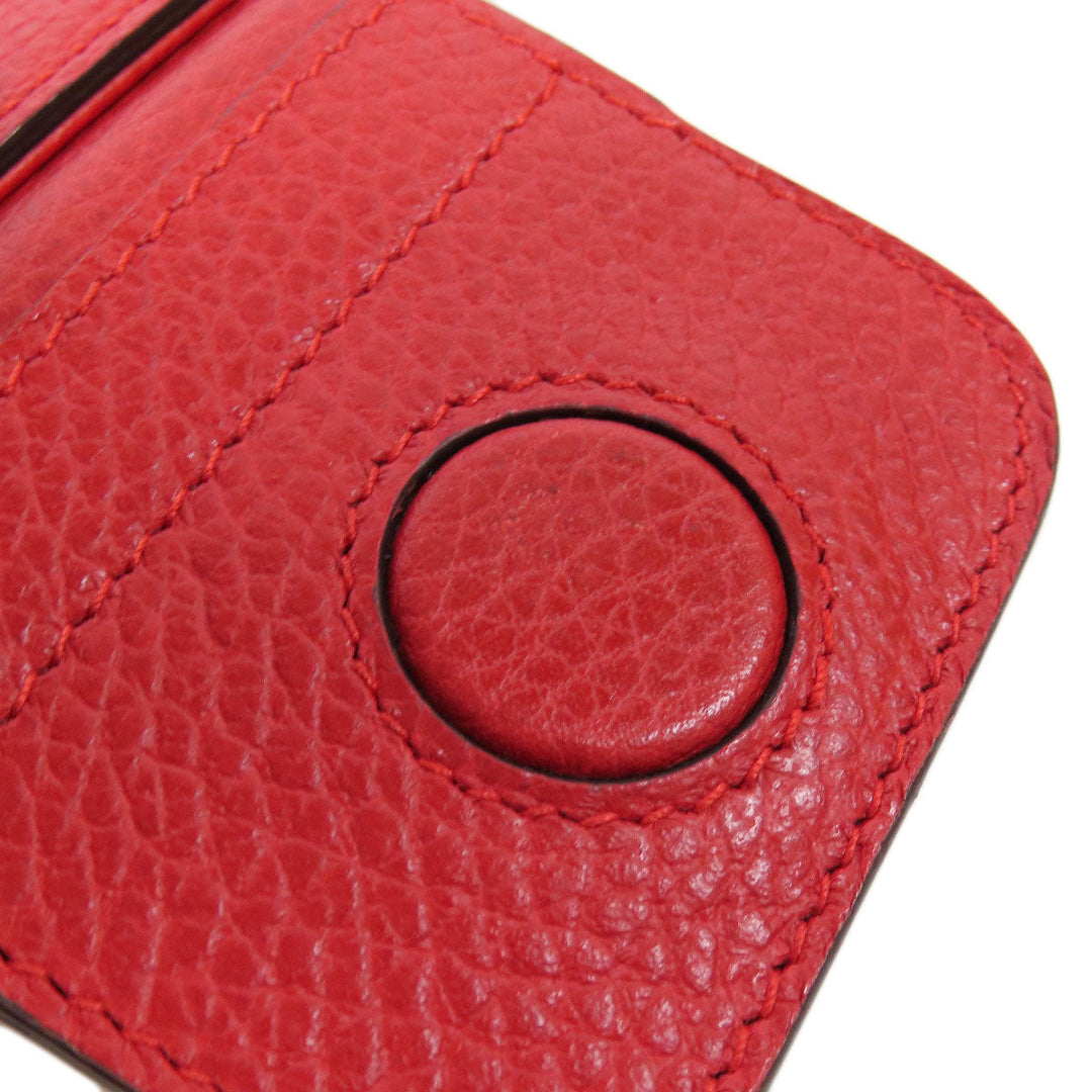 GUCCI Tote Bag 354397 leather Red Swing Women Used Authentic