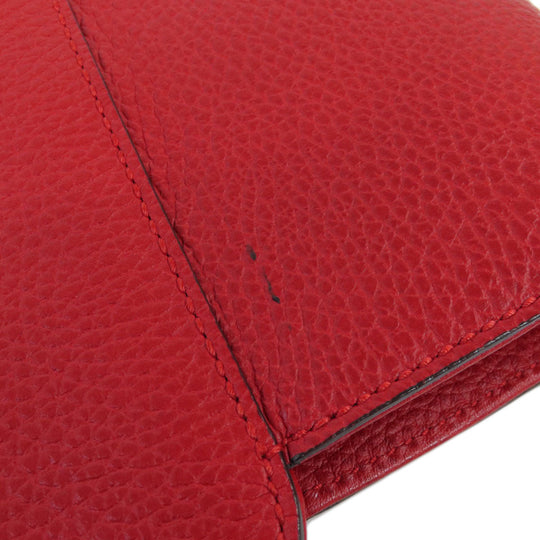 GUCCI Tote Bag 354397 leather Red Swing Women Used Authentic