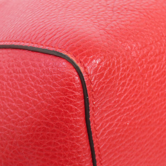 GUCCI Tote Bag 354397 leather Red Swing Women Used Authentic