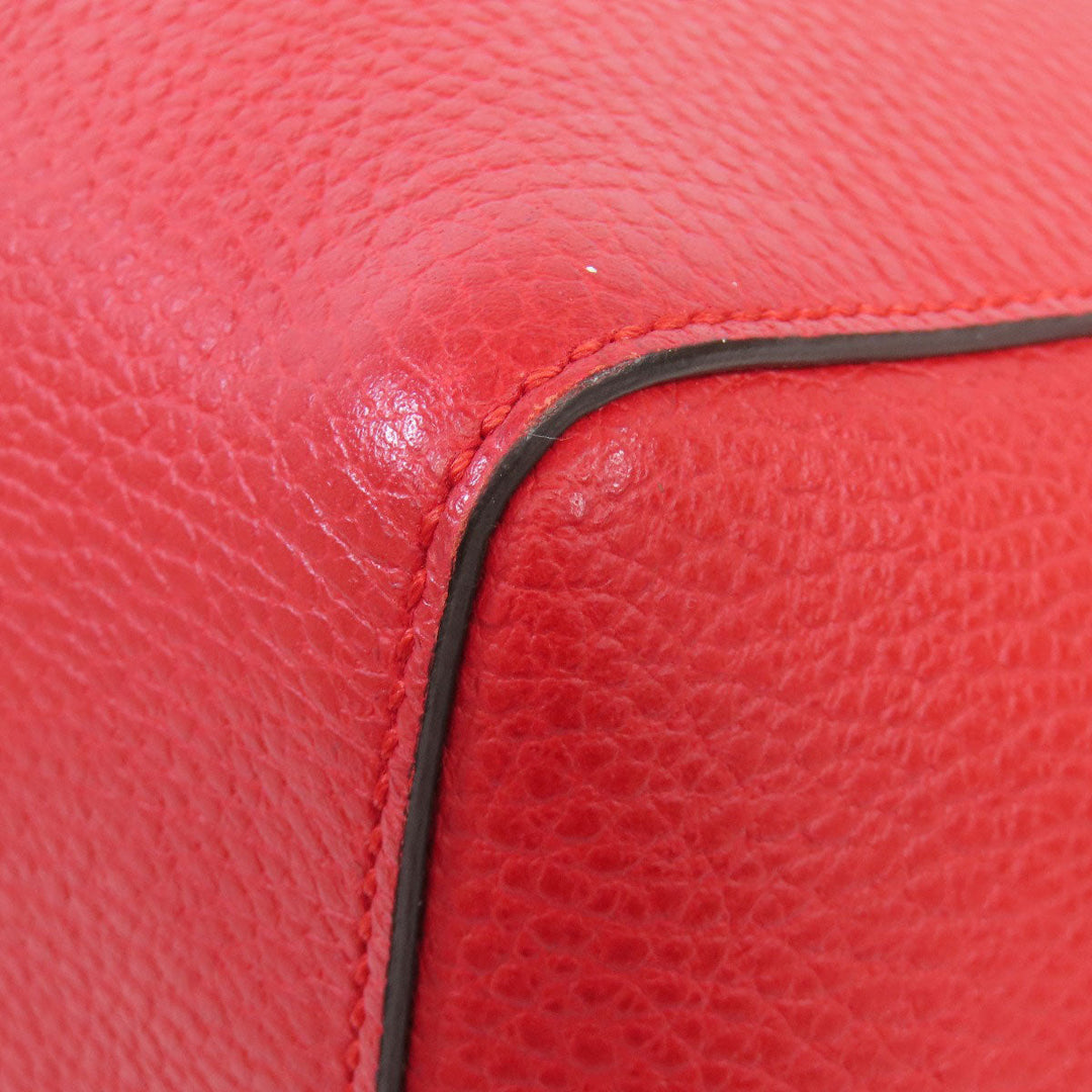GUCCI Tote Bag 354397 leather Red Swing Women Used Authentic