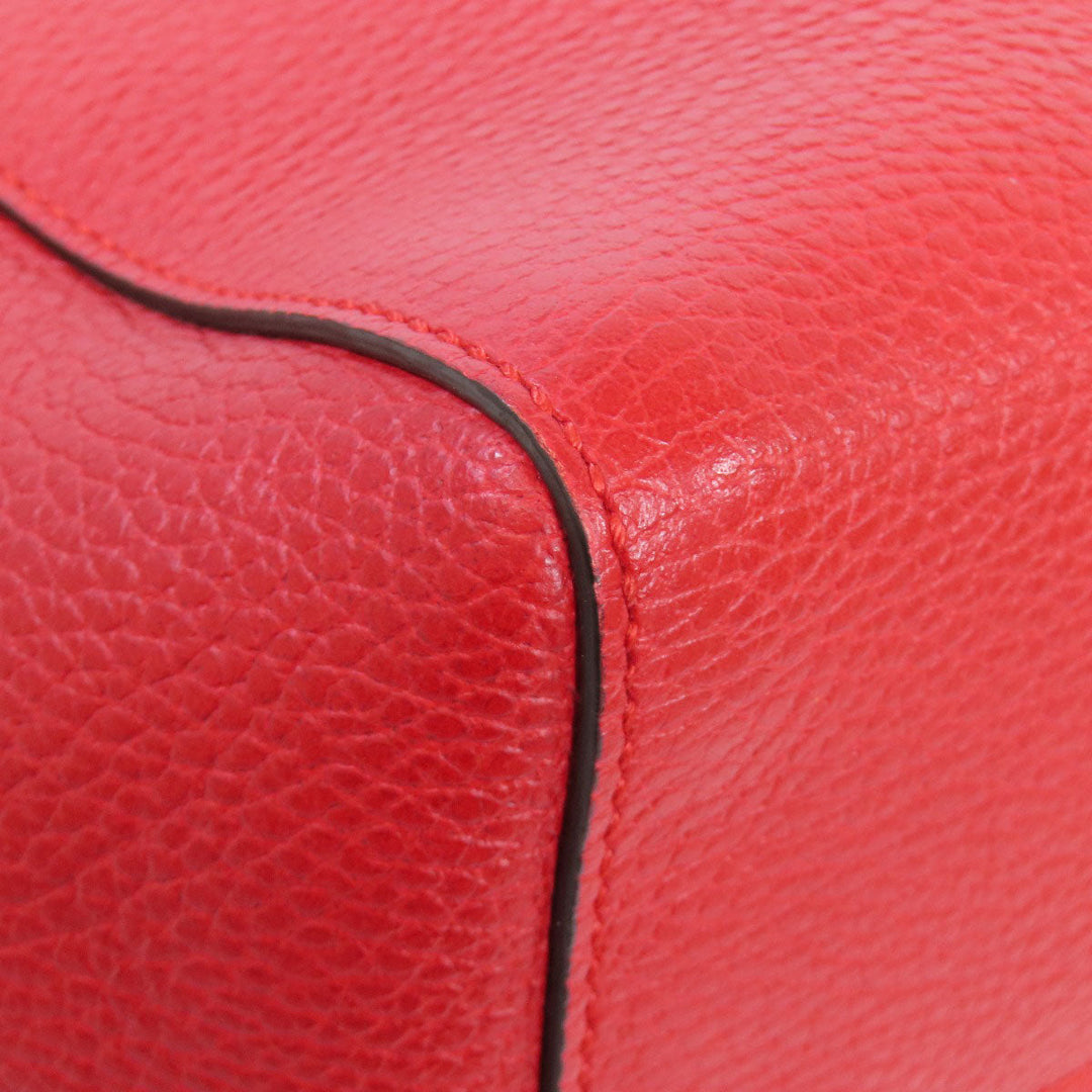 GUCCI Tote Bag 354397 leather Red Swing Women Used Authentic