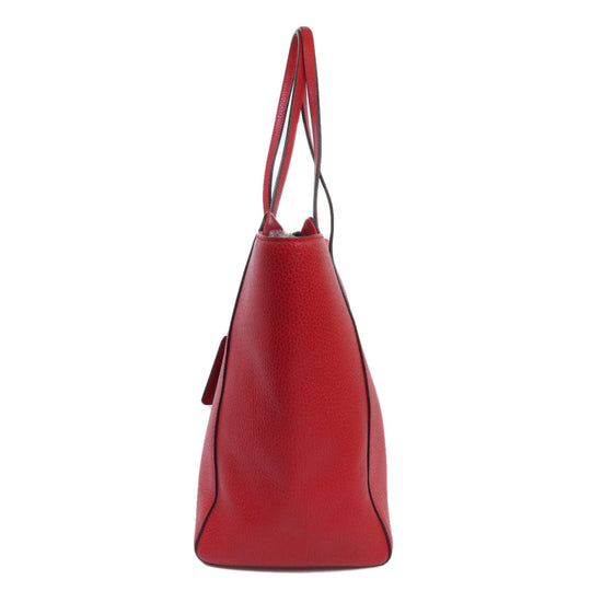 GUCCI Tote Bag 354397 leather Red Swing Women Used Authentic