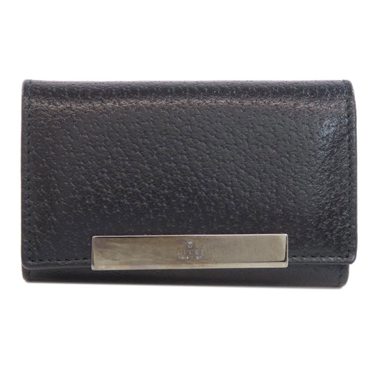 GUCCI Key case Key holder  033�E3661 leather Brown logo Women(Unisex) Used Authentic