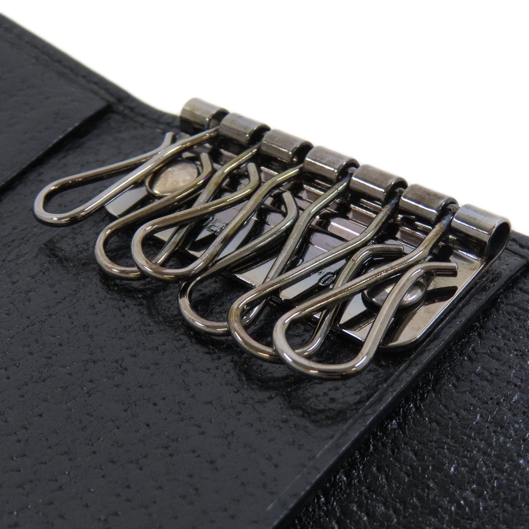 GUCCI Key case Key holder  033�E3661 leather Brown logo Women(Unisex) Used Authentic