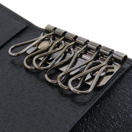 GUCCI Key case Key holder  033�E3661 leather Brown logo Women(Unisex) Used Authentic