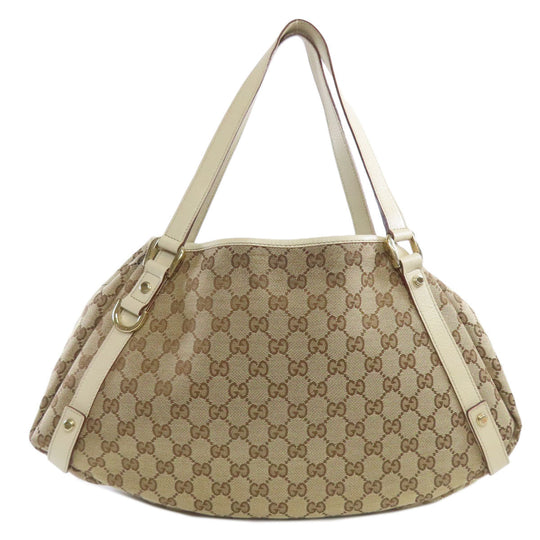 GUCCI Tote Bag 130736 canvas Brown GG Women Used Authentic