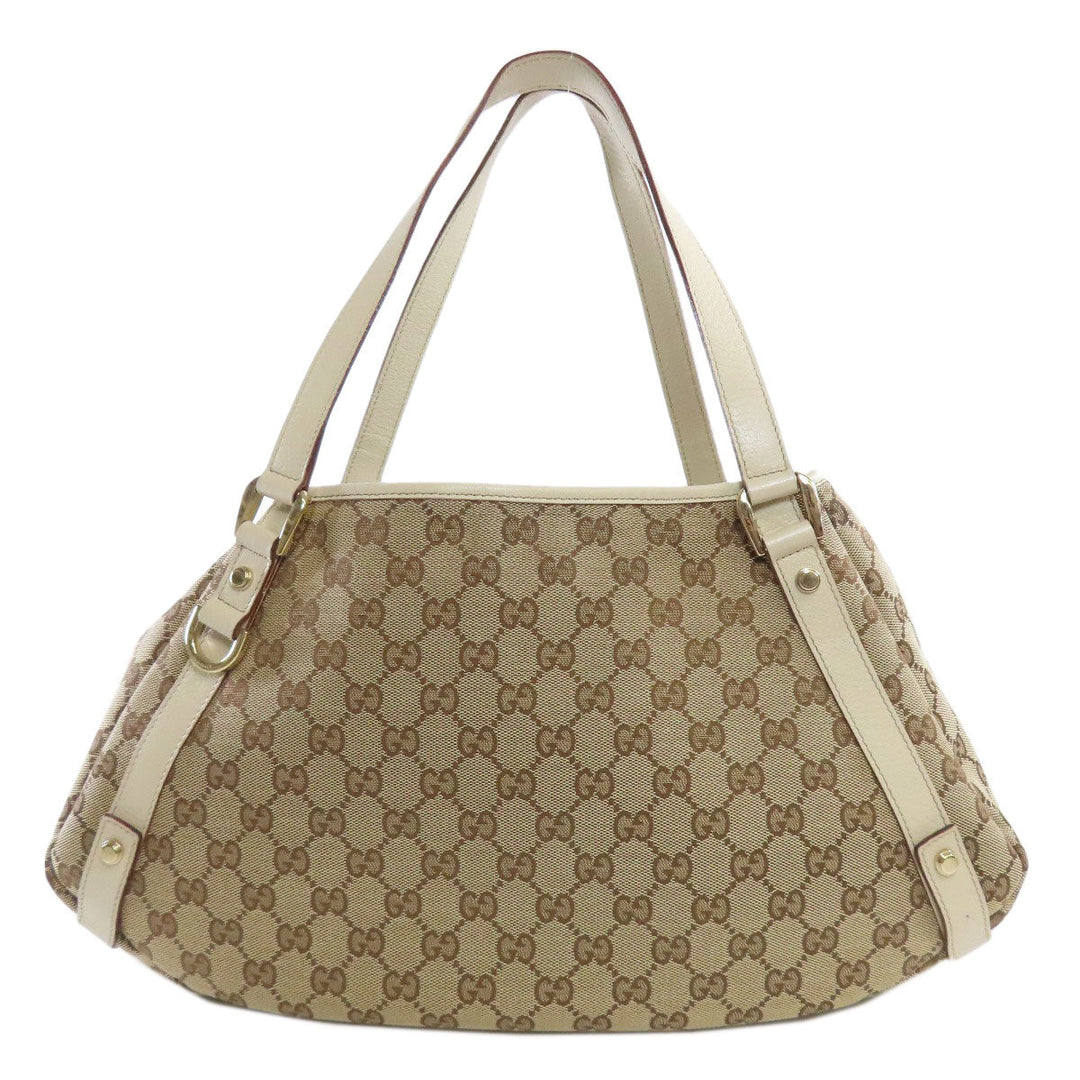 GUCCI Tote Bag 130736 canvas Brown GG Women Used Authentic