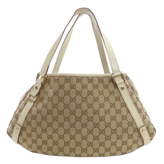 GUCCI Tote Bag 130736 canvas Brown GG Women Used Authentic