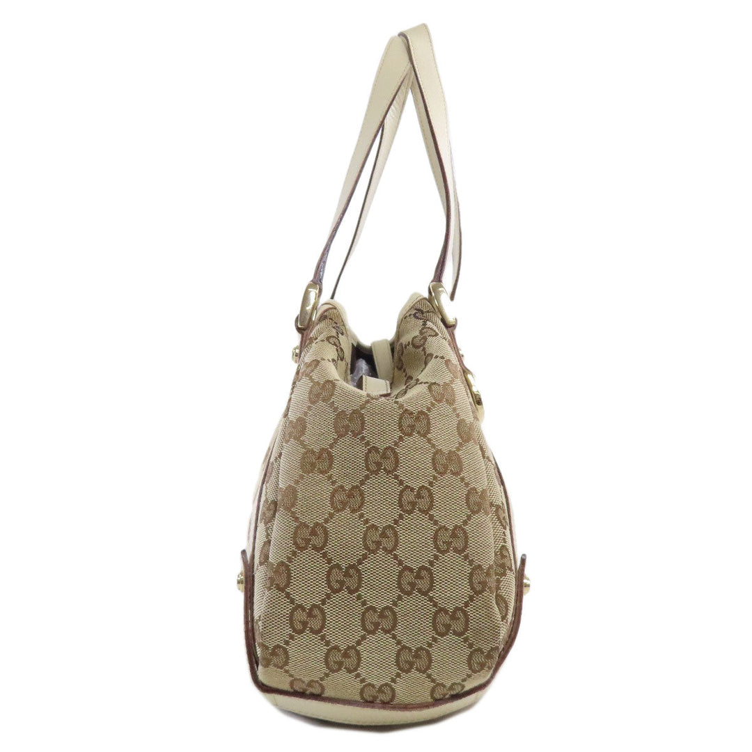 GUCCI Tote Bag 130736 canvas Brown GG Women Used Authentic