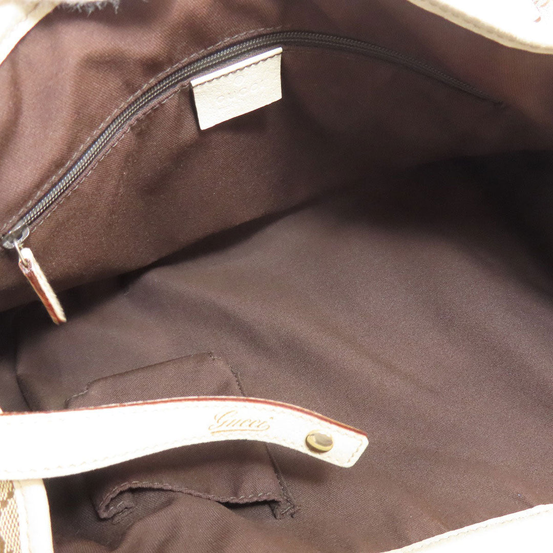 GUCCI Tote Bag 130736 canvas Brown GG Women Used Authentic
