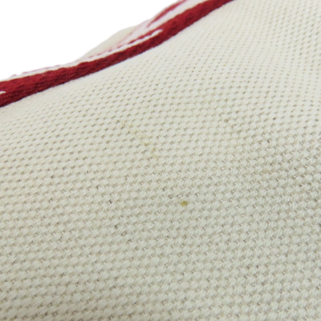 BALLY Handbag canvas white logo Women Used Authentic