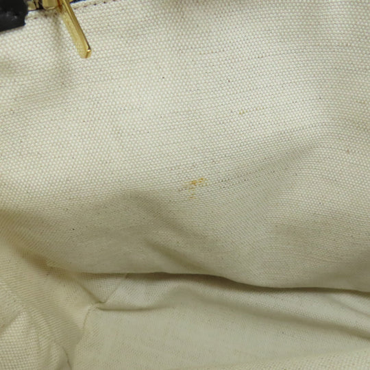 BALLY Handbag canvas white logo Women Used Authentic