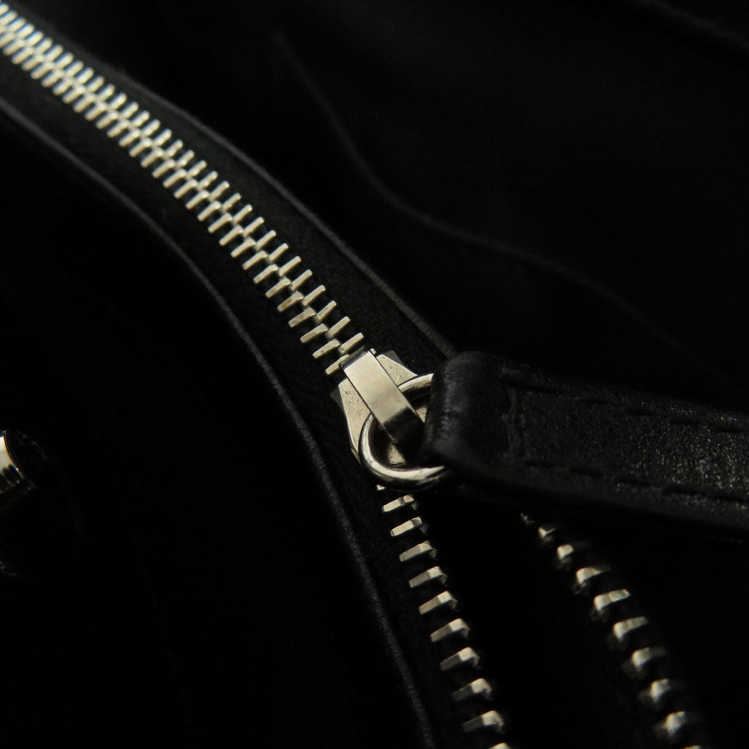 CHANEL Tote Bag lambskin black Matelasse Chain Bag SilverMetal