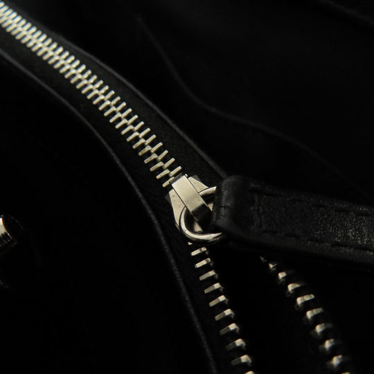 CHANEL Tote Bag lambskin black Matelasse Chain Bag SilverMetal