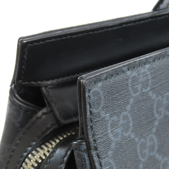 GUCCI Tote Bag 626356 PVC black GG Supreme mens Used Authentic