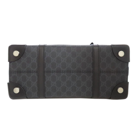GUCCI Tote Bag 626356 PVC black GG Supreme mens Used Authentic