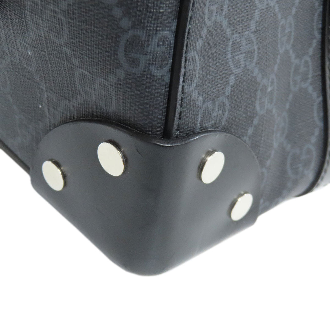 GUCCI Tote Bag 626356 PVC black GG Supreme mens Used Authentic