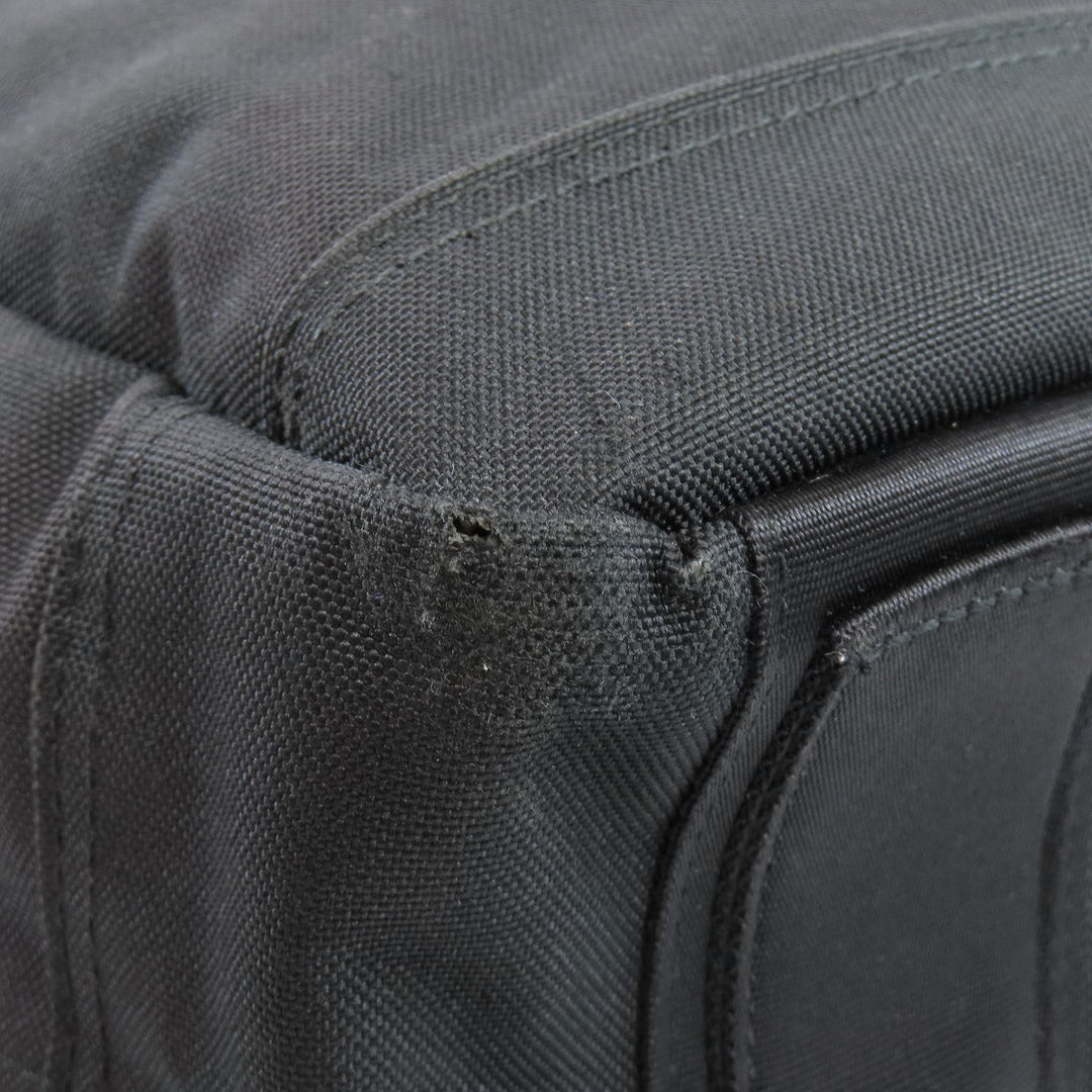PORTER Backpack canvas black logo mens Used Authentic