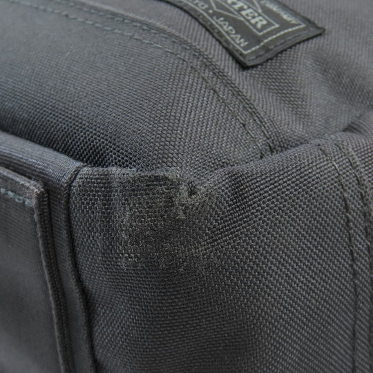 PORTER Backpack canvas black logo mens Used Authentic