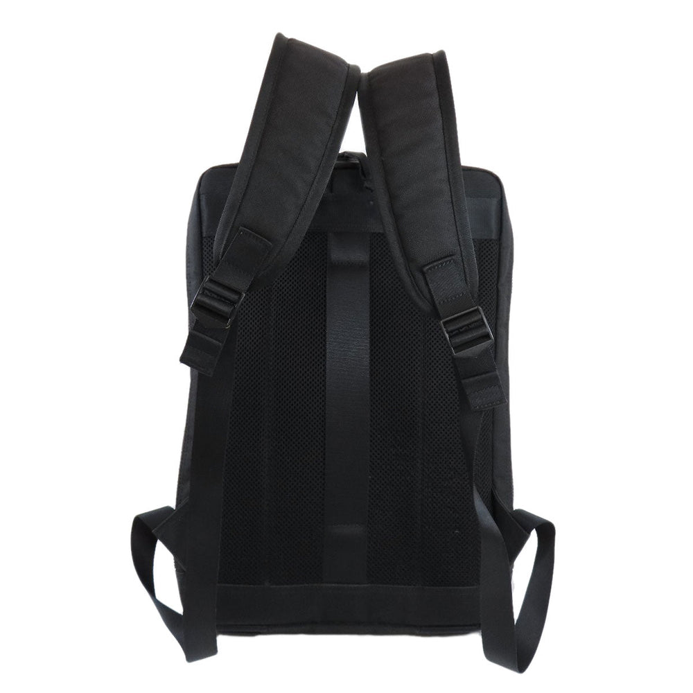 PORTER Backpack canvas black logo mens Used Authentic