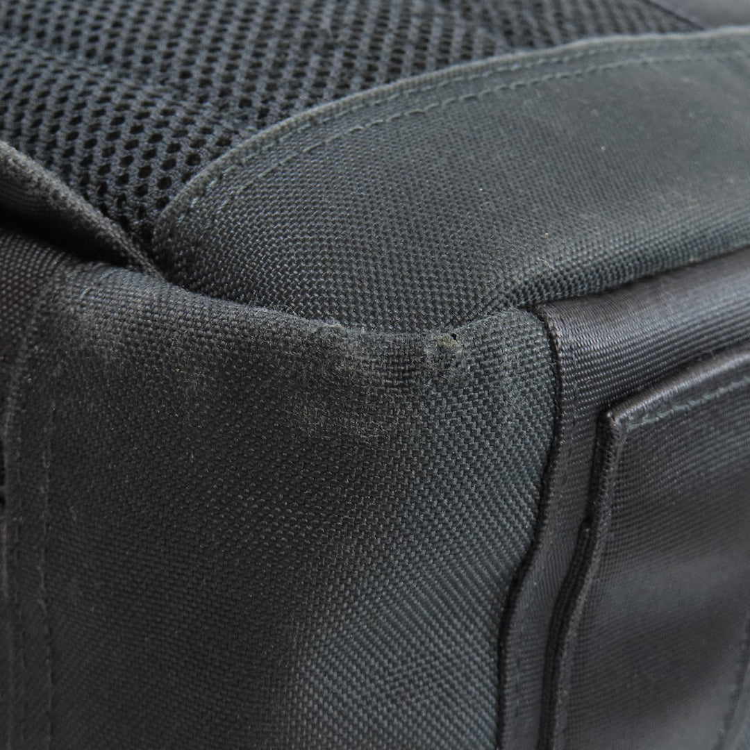 PORTER Backpack canvas black logo mens Used Authentic
