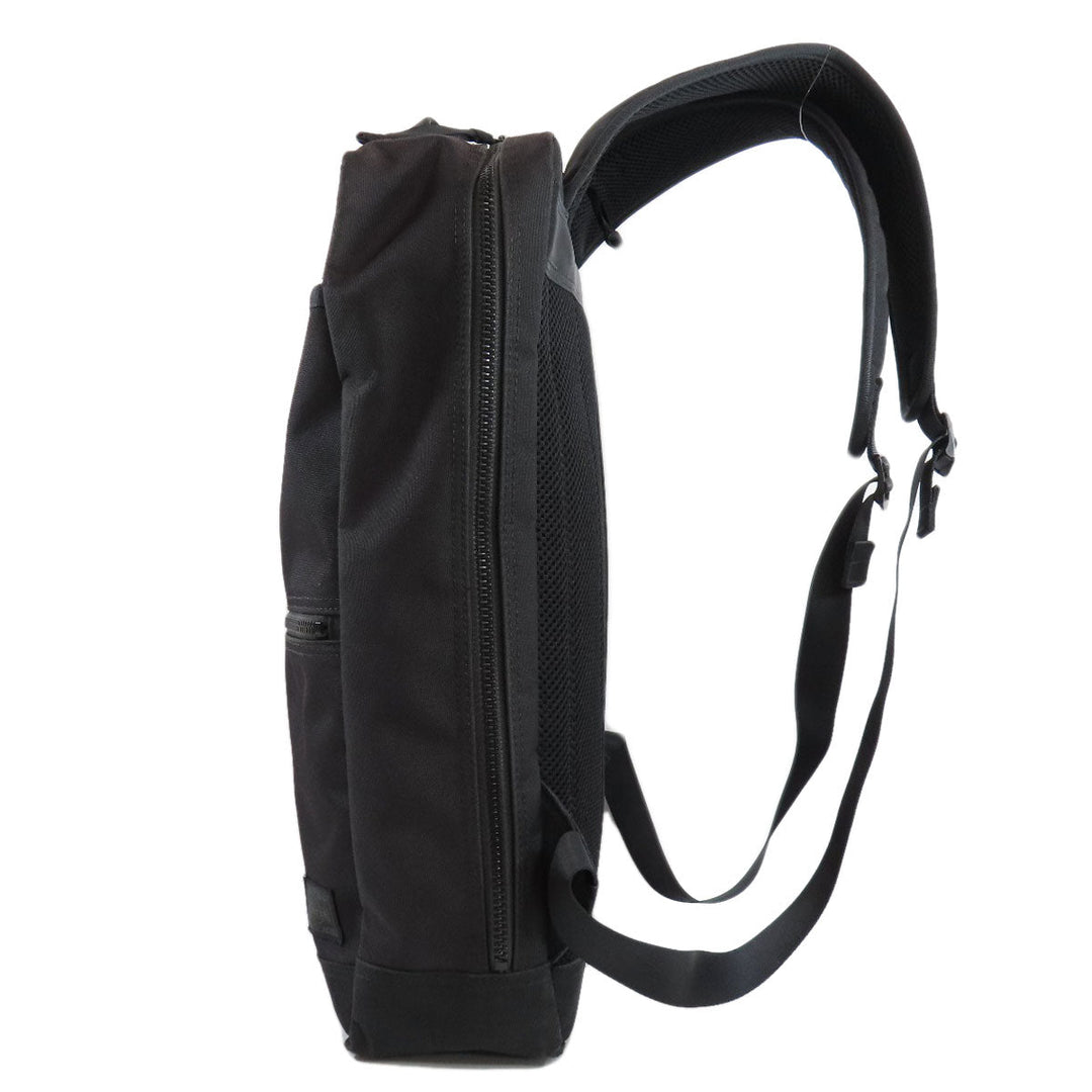 PORTER Backpack canvas black logo mens Used Authentic