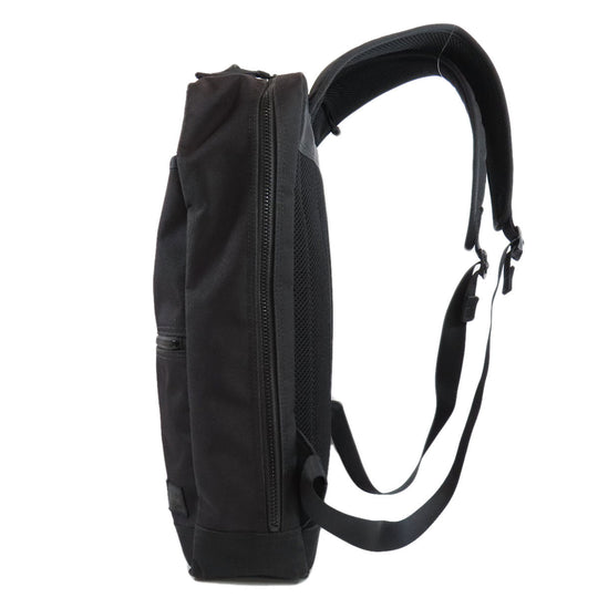 PORTER Backpack canvas black logo mens Used Authentic