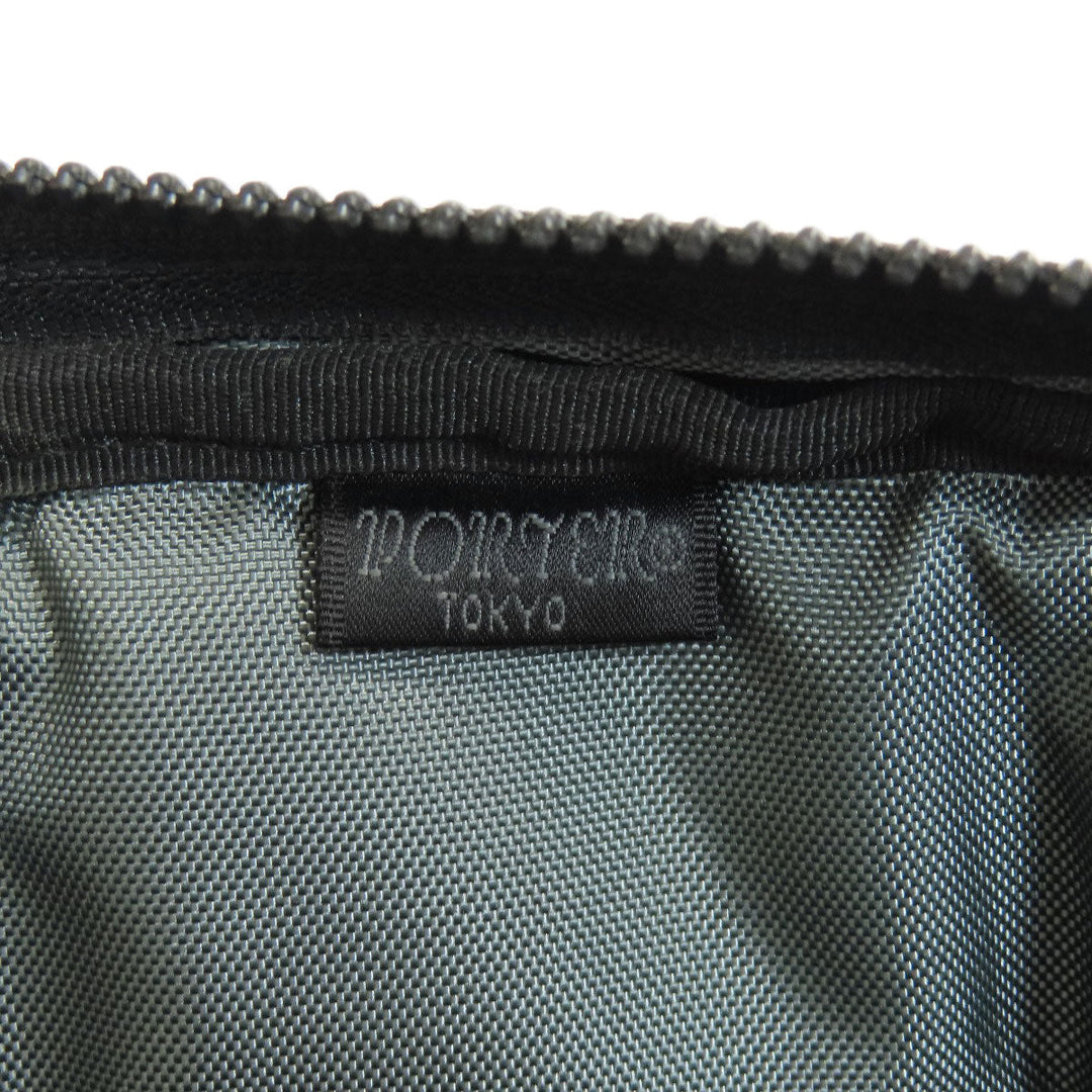 PORTER Backpack canvas black logo mens Used Authentic