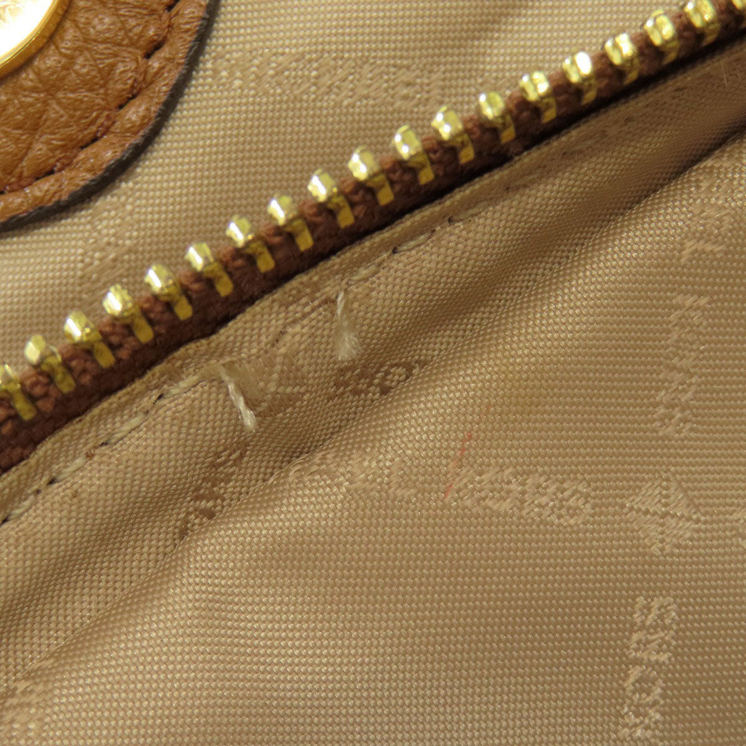 MICHAEL KORS Tote Bag PVC Brown MK signature Women Used Authentic