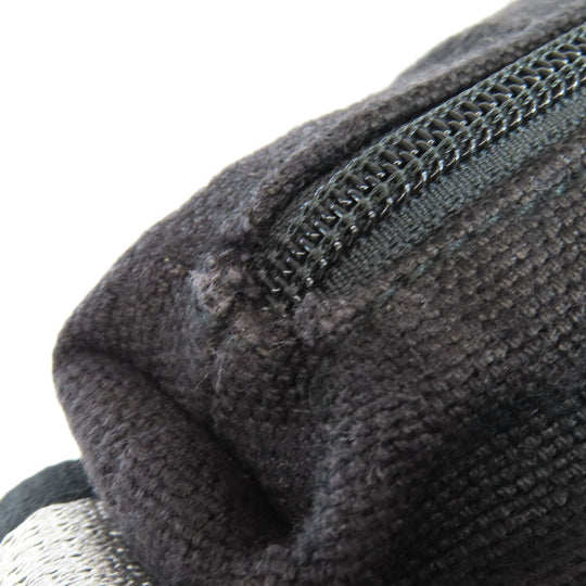 HUNTING WORLD Shoulder Bag canvas black logo 2WAY Women Used Authentic