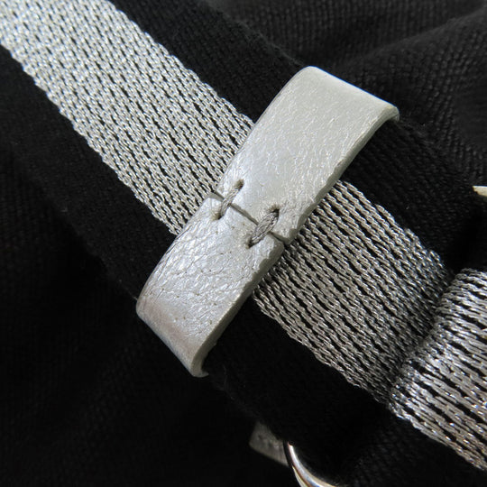HUNTING WORLD Shoulder Bag canvas black logo 2WAY Women Used Authentic