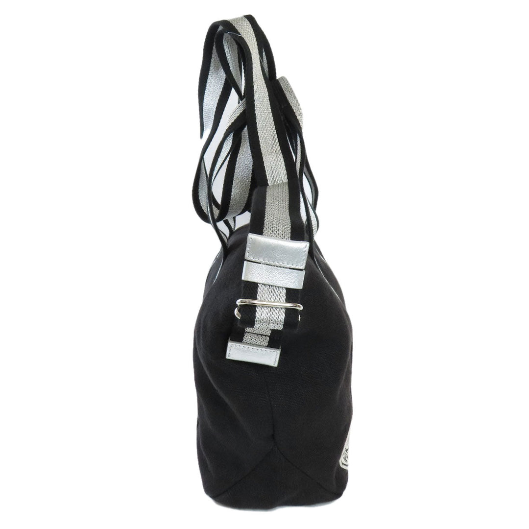 HUNTING WORLD Shoulder Bag canvas black logo 2WAY Women Used Authentic