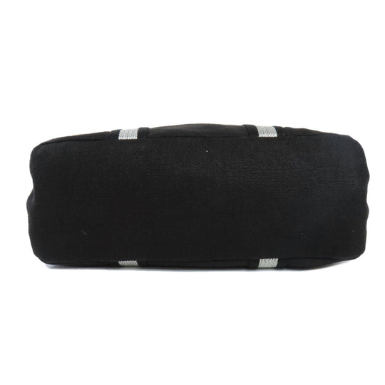 HUNTING WORLD Shoulder Bag canvas black logo 2WAY Women Used Authentic