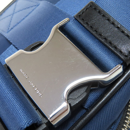 MARC JACOBS Sling bag Nylon blue logo Women Used Authentic