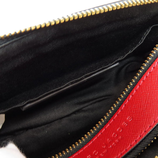 MARC JACOBS Shoulder Bag PVC Red double j snapshot Women Used Authentic