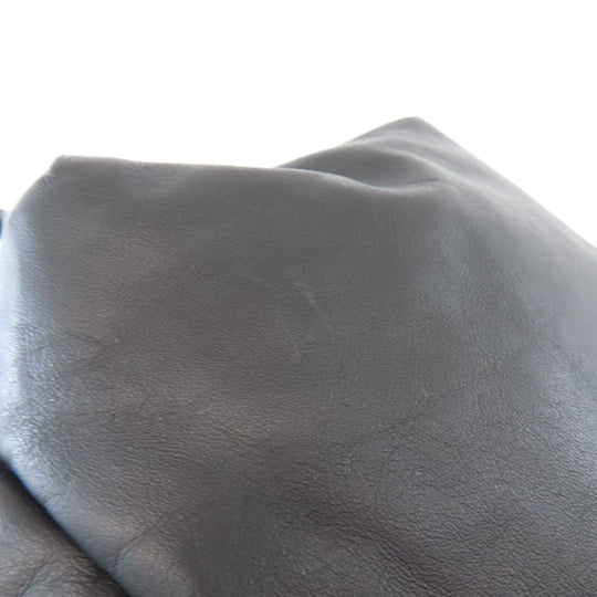 BOTTEGAVENETA Shoulder Bag lambskin black simple design one belt Women Used Authentic