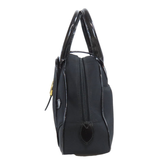 Christian Dior Handbag Nylon black logo Women Used Authentic