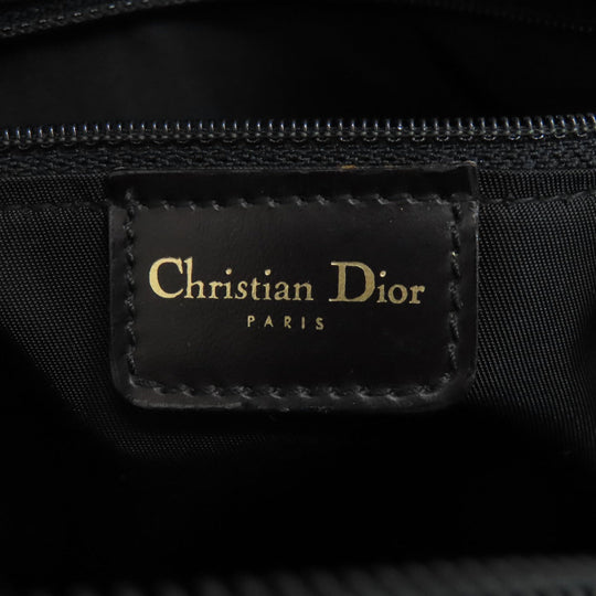 Christian Dior Handbag Nylon black logo Women Used Authentic